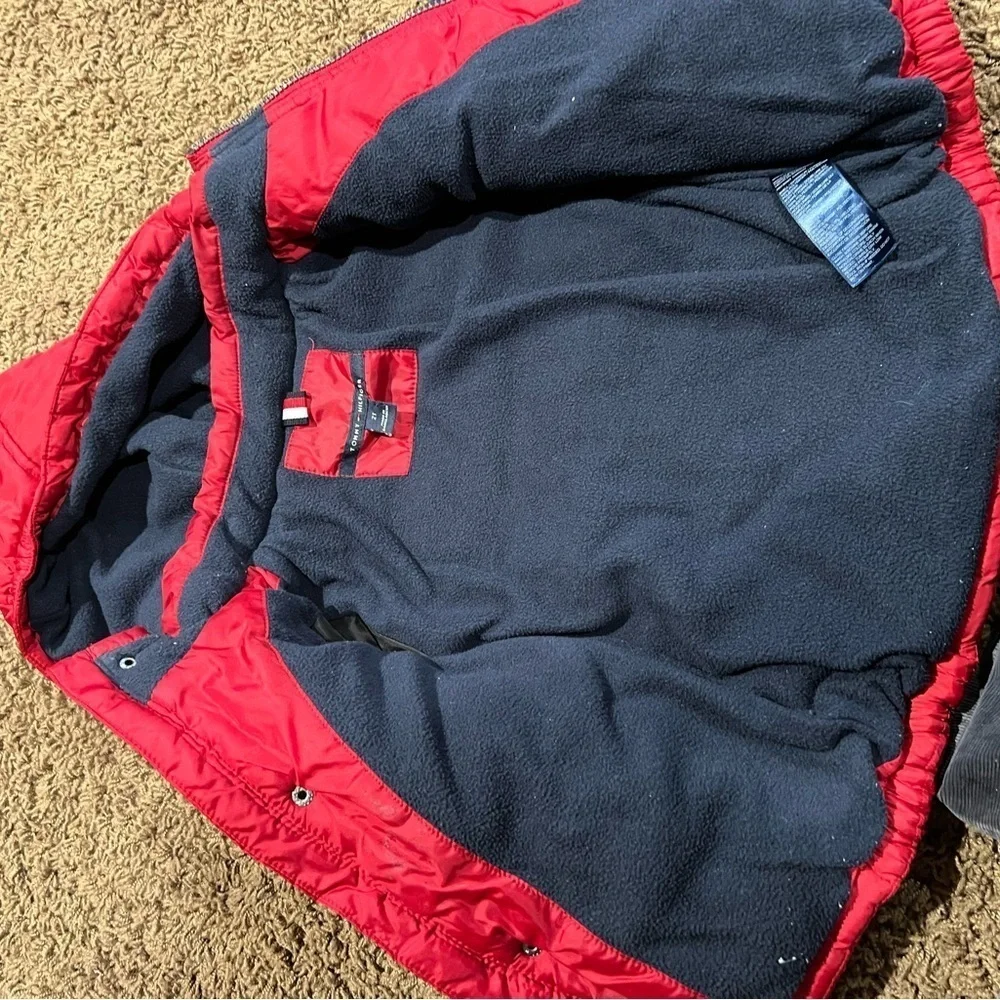 Tommy Hilfiger Red Kids Puffer Jacket
